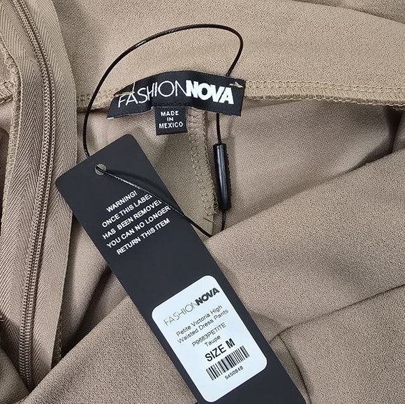 Tan Highwaist Pintuck Seam Front Dress Pants - Picture 8 of 8